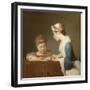 The Young Schoolmistress, 1740-Jean-Baptiste Simeon Chardin-Framed Giclee Print