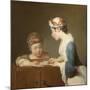 The Young Schoolmistress, 1740-Jean-Baptiste Simeon Chardin-Mounted Giclee Print