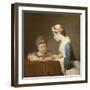 The Young Schoolmistress, 1740-Jean-Baptiste Simeon Chardin-Framed Giclee Print