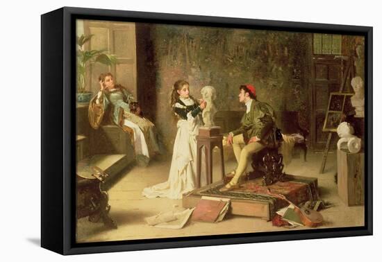 The Young Sculptress-Alexander M. Rossi-Framed Stretched Canvas