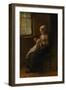 The Young Seamstress, C. 1880-Jozef Israëls-Framed Premium Giclee Print