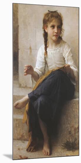The Young Seamstress-William Adolphe Bouguereau-Mounted Giclee Print