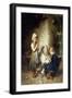 The Young Seamstresses (Oil on Canvas)-Heinrich Hirt-Framed Giclee Print