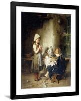 The Young Seamstresses-Heinrich Hirt-Framed Giclee Print