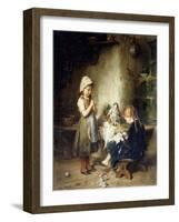 The Young Seamstresses-Heinrich Hirt-Framed Giclee Print