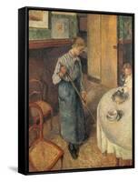 The Young Servant, 1882-Camille Pissarro-Framed Stretched Canvas