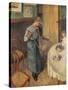 The Young Servant, 1882-Camille Pissarro-Stretched Canvas
