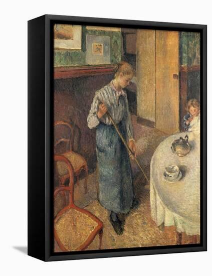 The Young Servant, 1882-Camille Pissarro-Framed Stretched Canvas