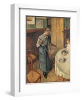 The Young Servant, 1882-Camille Pissarro-Framed Giclee Print