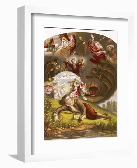 The Young Shakespeare on the Banks of the Avon-English-Framed Premium Giclee Print