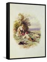 The Young Shepherd-Myles Birket Foster-Framed Stretched Canvas