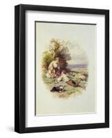 The Young Shepherd-Myles Birket Foster-Framed Giclee Print