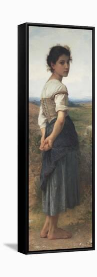 The Young Shepherdess, 1885-William-Adolphe Bouguereau-Framed Stretched Canvas