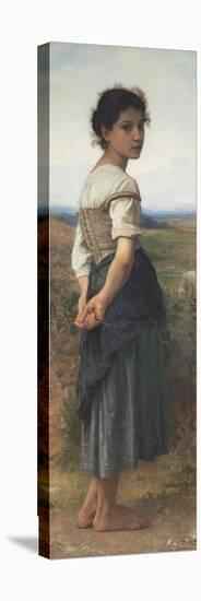 The Young Shepherdess, 1885-William-Adolphe Bouguereau-Stretched Canvas