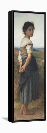 The Young Shepherdess, 1885-William-Adolphe Bouguereau-Framed Stretched Canvas