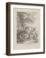 The Young Shepherdess, Plate Two from Divers Habillements Des Peuples Du Nord, 1765-Jean-Baptiste Le Prince-Framed Giclee Print