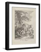 The Young Shepherdess, Plate Two from Divers Habillements Des Peuples Du Nord, 1765-Jean-Baptiste Le Prince-Framed Giclee Print