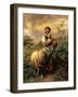 The Young Shepherdess-Johann Baptist Hofner-Framed Premium Giclee Print