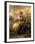 The Young Shepherdess-Johann Baptist Hofner-Framed Premium Giclee Print