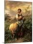The Young Shepherdess-Johann Baptist Hofner-Mounted Premium Giclee Print