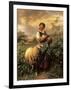 The Young Shepherdess-Johann Baptist Hofner-Framed Premium Giclee Print