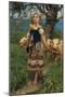 The Young Shepherdess-Francesco Paolo Michetti-Mounted Giclee Print