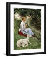 The Young Shepherdess-Evariste Carpentier-Framed Giclee Print