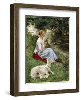 The Young Shepherdess-Evariste Carpentier-Framed Giclee Print