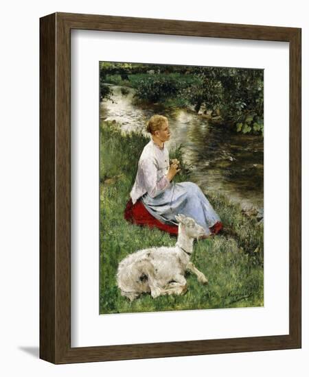 The Young Shepherdess-Evariste Carpentier-Framed Giclee Print