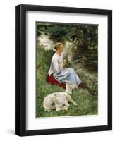 The Young Shepherdess-Evariste Carpentier-Framed Giclee Print