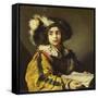 The Young Singer-Claude Vignon-Framed Stretched Canvas