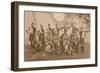 The Young Soldiers Football Team of the First Battalion-null-Framed Photographic Print