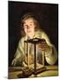 The Young Stableboy with a Stable Lamp, 1824-Ferdinand Georg Waldmuller-Mounted Giclee Print