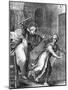 The Young Thomas Aquinas Chases a Temptress from His Room-null-Mounted Giclee Print