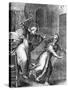 The Young Thomas Aquinas Chases a Temptress from His Room-null-Stretched Canvas