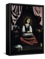 The Young Virgin, C1632-33-Francisco de Zurbarán-Framed Stretched Canvas