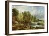 The Young Waltonians - Stratford Mill, c.1819-25-John Constable-Framed Premium Giclee Print