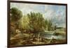 The Young Waltonians - Stratford Mill, c.1819-25-John Constable-Framed Giclee Print