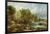 The Young Waltonians - Stratford Mill, c.1819-25-John Constable-Framed Giclee Print