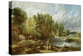 The Young Waltonians - Stratford Mill, c.1819-25-John Constable-Stretched Canvas