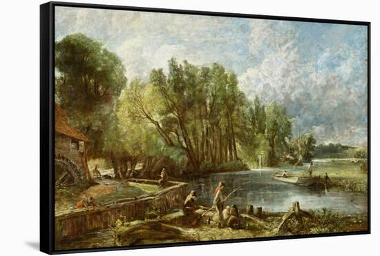 The Young Waltonians - Stratford Mill, c.1819-25-John Constable-Framed Stretched Canvas