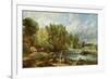 The Young Waltonians - Stratford Mill, c.1819-25-John Constable-Framed Giclee Print