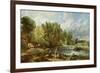 The Young Waltonians - Stratford Mill, c.1819-25-John Constable-Framed Giclee Print