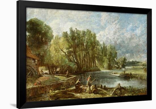 The Young Waltonians - Stratford Mill, c.1819-25-John Constable-Framed Giclee Print