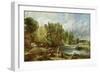 The Young Waltonians - Stratford Mill, c.1819-25-John Constable-Framed Giclee Print