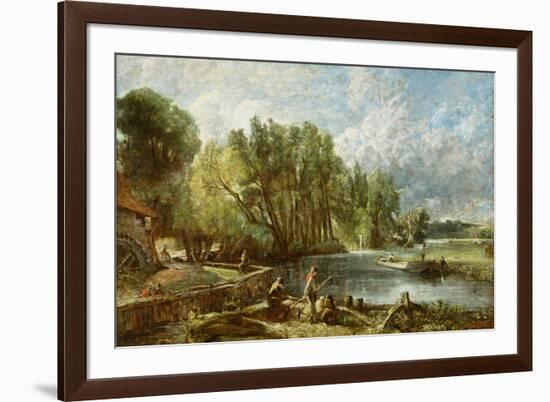 The Young Waltonians - Stratford Mill, c.1819-25-John Constable-Framed Premium Giclee Print