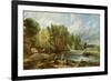 The Young Waltonians - Stratford Mill, c.1819-25-John Constable-Framed Premium Giclee Print