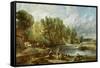 The Young Waltonians - Stratford Mill, c.1819-25-John Constable-Framed Stretched Canvas