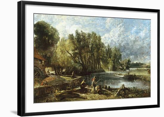 The Young Waltonians - Stratford Mill-John Constable-Framed Premium Giclee Print