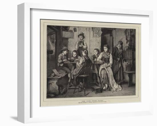 The Young Zither Player-null-Framed Giclee Print